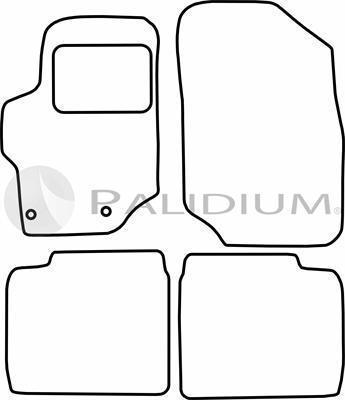 Ashuki PAL18-5222 - Paklājiņu komplekts ps1.lv