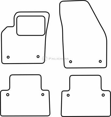 Ashuki PAL18-6891 - Paklājiņu komplekts ps1.lv