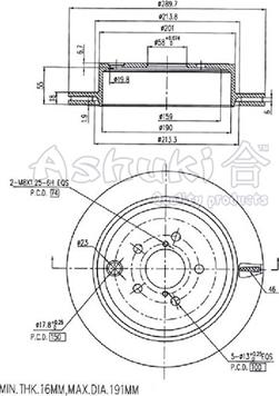 Ashuki S017-53 - Bremžu diski ps1.lv