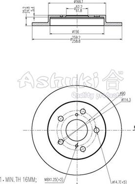 Ashuki T603-30 - Bremžu diski ps1.lv