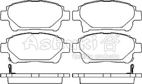 Ashuki T113-10 - Bremžu uzliku kompl., Disku bremzes ps1.lv