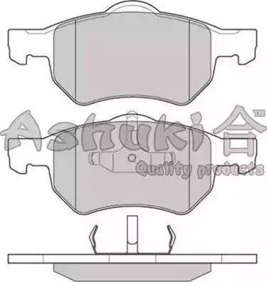 Ashuki US104204 - Bremžu uzliku kompl., Disku bremzes ps1.lv