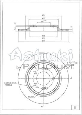 Ashuki Y089-76 - Bremžu diski ps1.lv