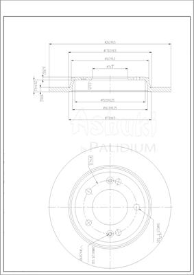 Ashuki Y089-72 - Bremžu diski ps1.lv