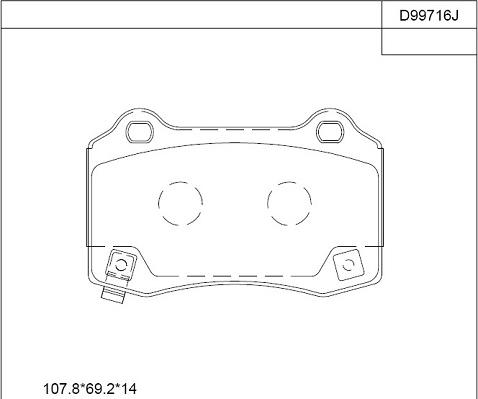 Asimco KD99716 - Bremžu uzliku kompl., Disku bremzes ps1.lv