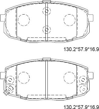 Magneti Marelli 363700202403 - Bremžu uzliku kompl., Disku bremzes ps1.lv