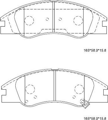 Asimco KD9720 - Bremžu uzliku kompl., Disku bremzes ps1.lv