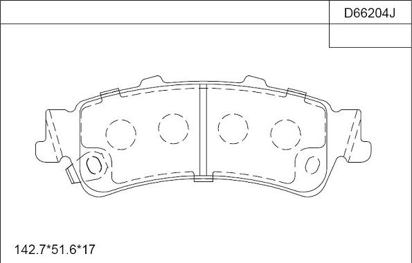 Asimco KD66204 - Bremžu uzliku kompl., Disku bremzes ps1.lv