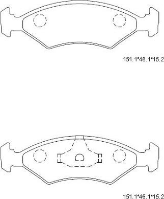 Asimco KD6724 - Bremžu uzliku kompl., Disku bremzes ps1.lv