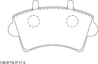 Asimco KD1511 - Bremžu uzliku kompl., Disku bremzes ps1.lv