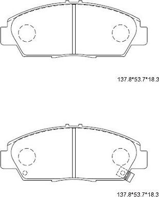 Asimco KD1793 - Bremžu uzliku kompl., Disku bremzes ps1.lv