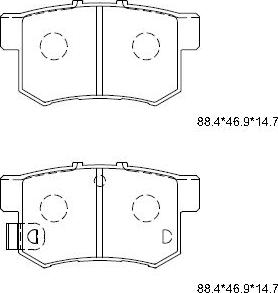 Blue Print ADH24226 - Bremžu uzliku kompl., Disku bremzes ps1.lv