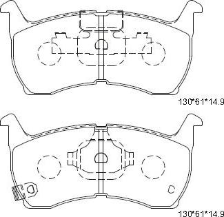 DJ Parts BP1662 - Bremžu uzliku kompl., Disku bremzes ps1.lv