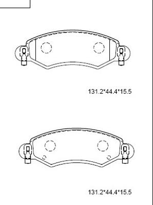 Valeo 597336 - Bremžu uzliku kompl., Disku bremzes ps1.lv