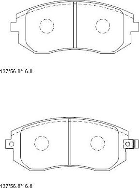 Asimco KD3704 - Bremžu uzliku kompl., Disku bremzes ps1.lv