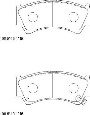 Asimco KD3733 - Bremžu uzliku kompl., Disku bremzes ps1.lv