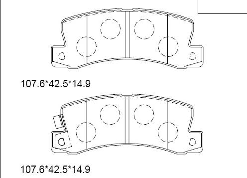 Asimco KD2732 - Bremžu uzliku kompl., Disku bremzes ps1.lv