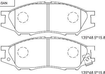 OEMparts V9118N060 - Bremžu uzliku kompl., Disku bremzes ps1.lv