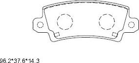 Asimco KD2777 - Bremžu uzliku kompl., Disku bremzes ps1.lv