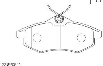 DJ Parts BP2328 - Bremžu uzliku kompl., Disku bremzes ps1.lv