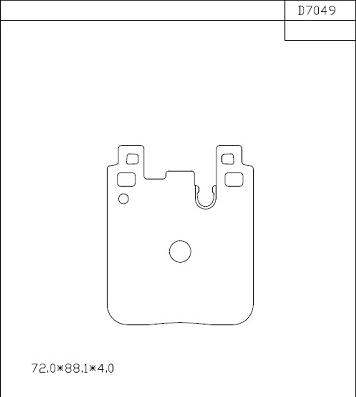 Asimco KD7049 - Bremžu uzliku kompl., Disku bremzes ps1.lv