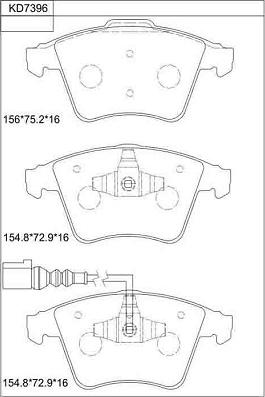 BENDIX 598651 - Bremžu uzliku kompl., Disku bremzes ps1.lv