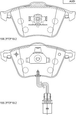 Asimco KD7798 - Bremžu uzliku kompl., Disku bremzes ps1.lv