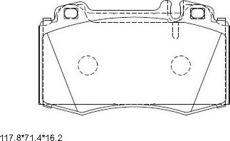 Asimco KD7742 - Bremžu uzliku kompl., Disku bremzes ps1.lv