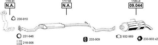 Asmet CI091845 - Izplūdes gāzu sistēma ps1.lv