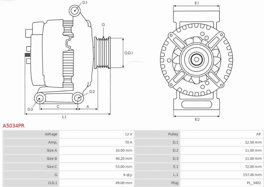 AS-PL A5034PR - Ģenerators ps1.lv