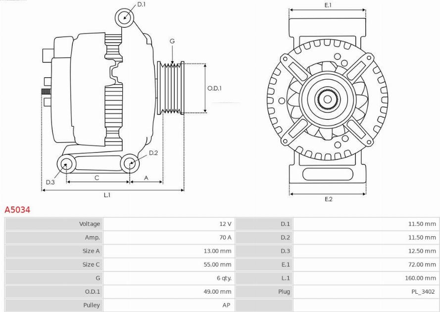 AS-PL A5034 - Ģenerators ps1.lv