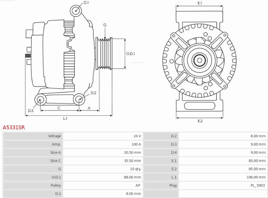 AS-PL A5331SR - Ģenerators ps1.lv