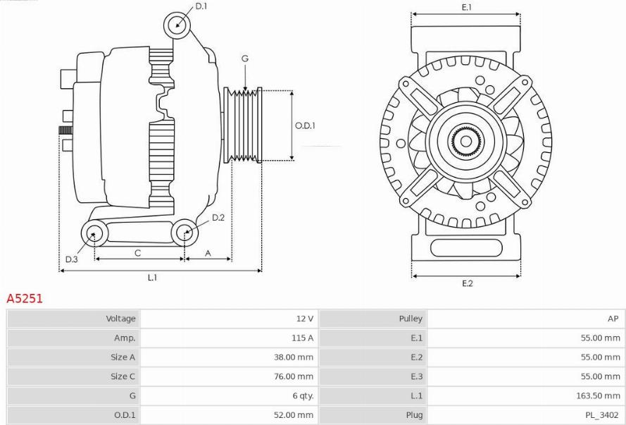 AS-PL A5251 - Ģenerators ps1.lv