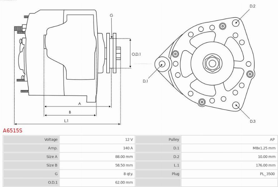 AS-PL A6515S - Ģenerators ps1.lv