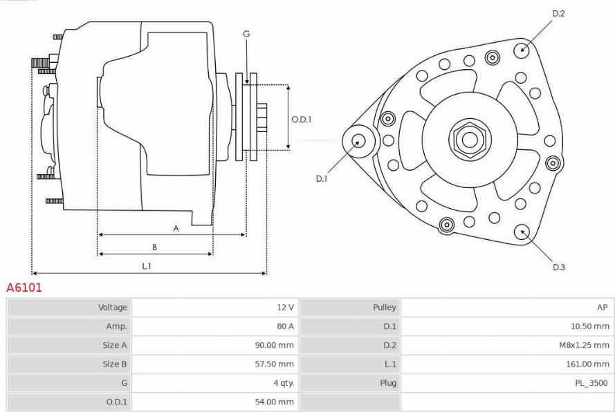 AS-PL A6101 - Ģenerators ps1.lv