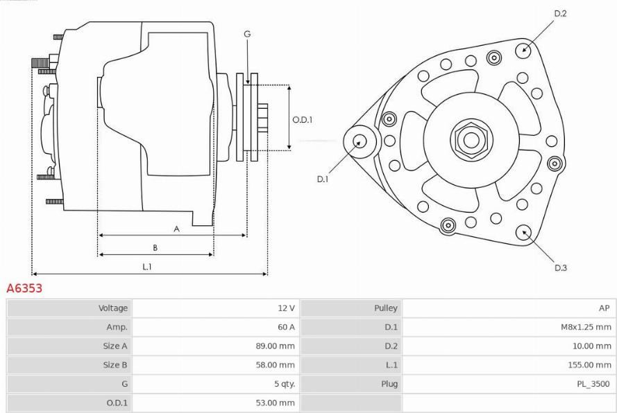 AS-PL A6353 - Ģenerators ps1.lv