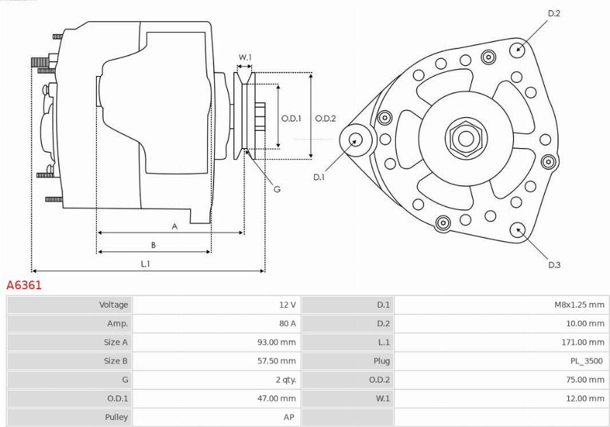 AS-PL A6361 - Ģenerators ps1.lv