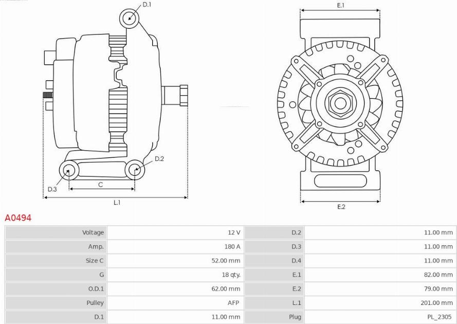 AS-PL A0494 - Ģenerators ps1.lv