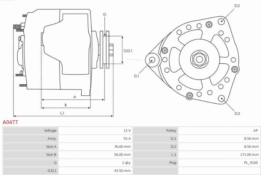 AS-PL A0477 - Ģenerators ps1.lv