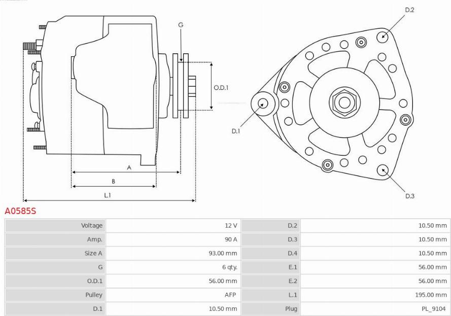 AS-PL A0585S - Ģenerators ps1.lv