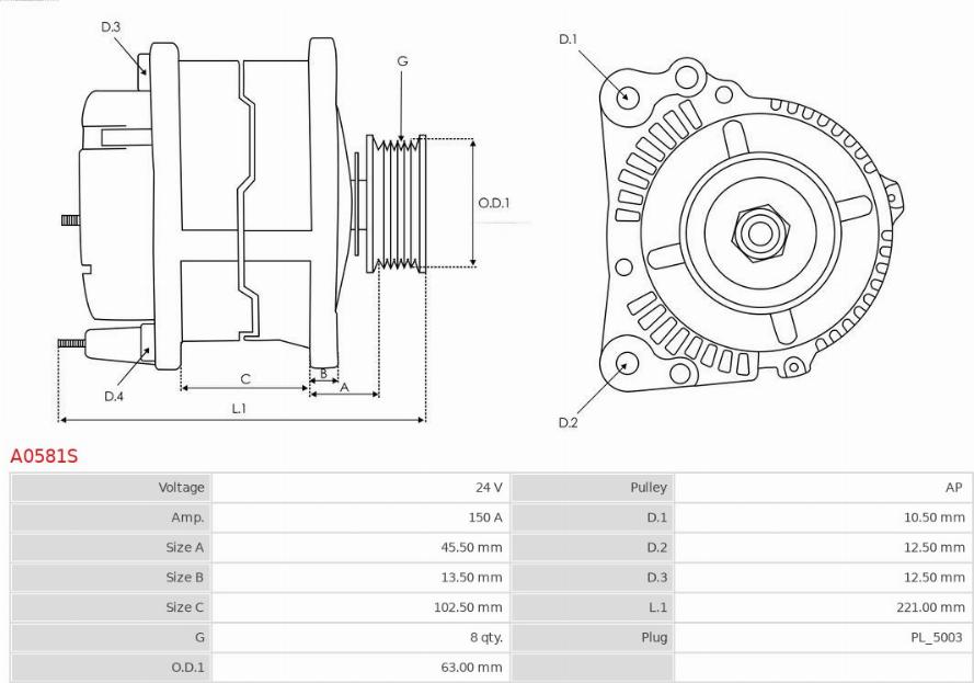 AS-PL A0581S - Ģenerators ps1.lv