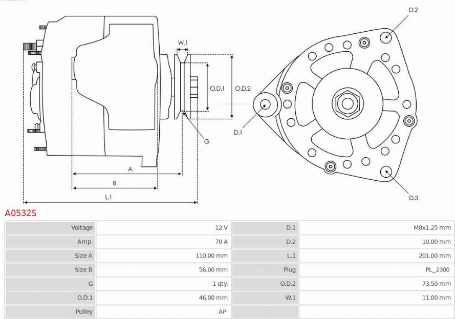 AS-PL A0532S - Ģenerators ps1.lv