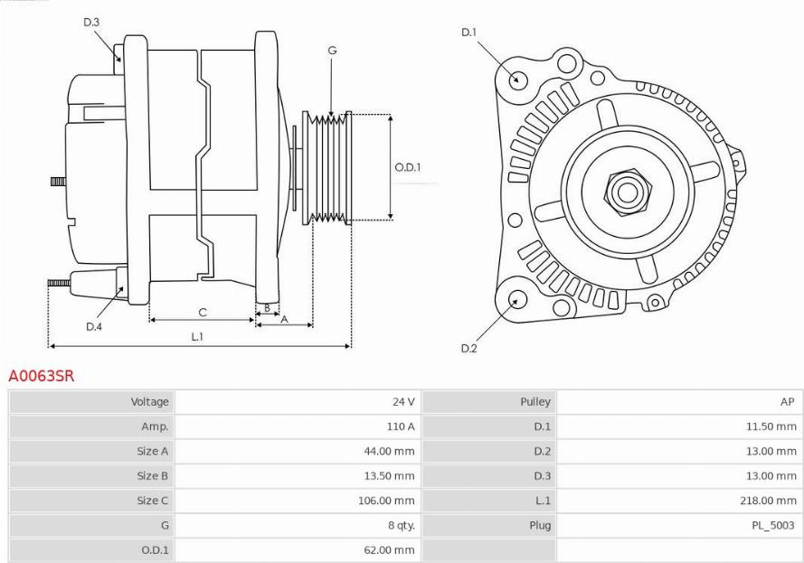 AS-PL A0063SR - Ģenerators ps1.lv