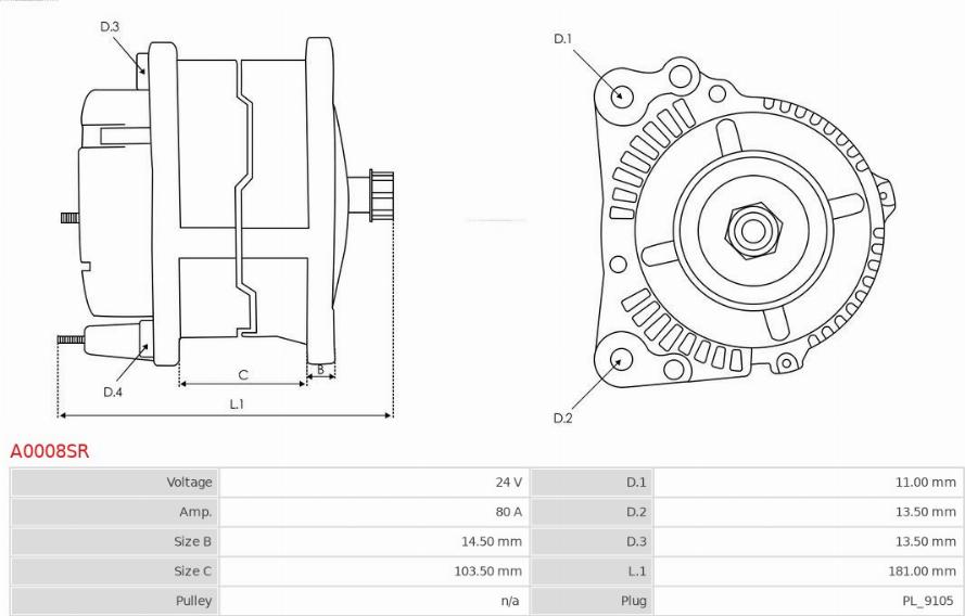 AS-PL A0008SR - Ģenerators ps1.lv