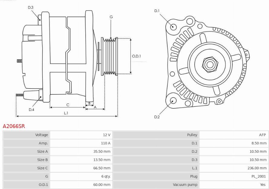 AS-PL A2066SR - Ģenerators ps1.lv