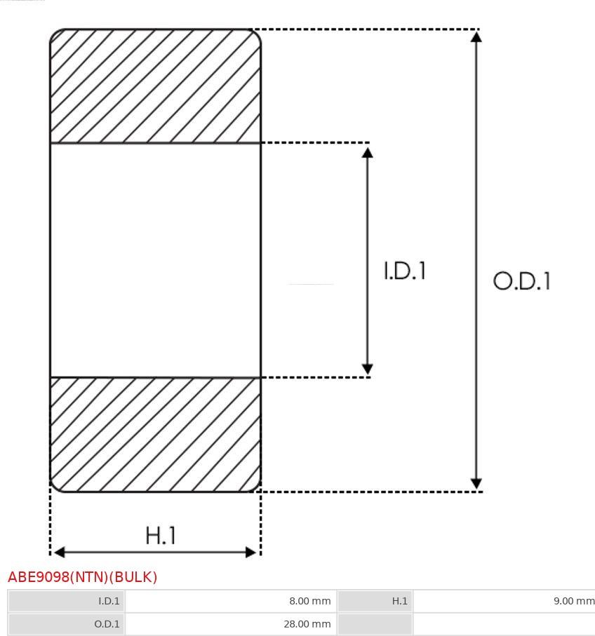 AS-PL ABE9098(NTN)(BULK) - Gultnis ps1.lv