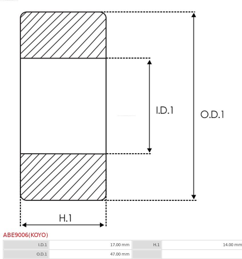 AS-PL ABE9006(KOYO) - Gultnis ps1.lv