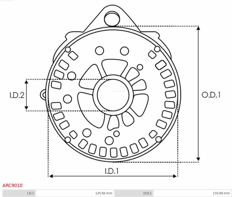 AS-PL ARC9010 - Kronšteins, ģeneratora piedziņas atloks ps1.lv