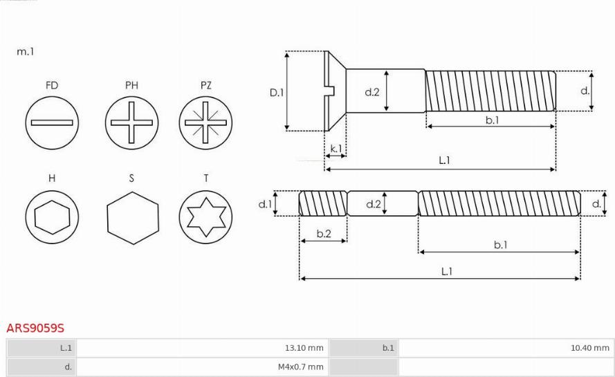 AS-PL ARS9059S - Remkomplekts, Ģenerators ps1.lv