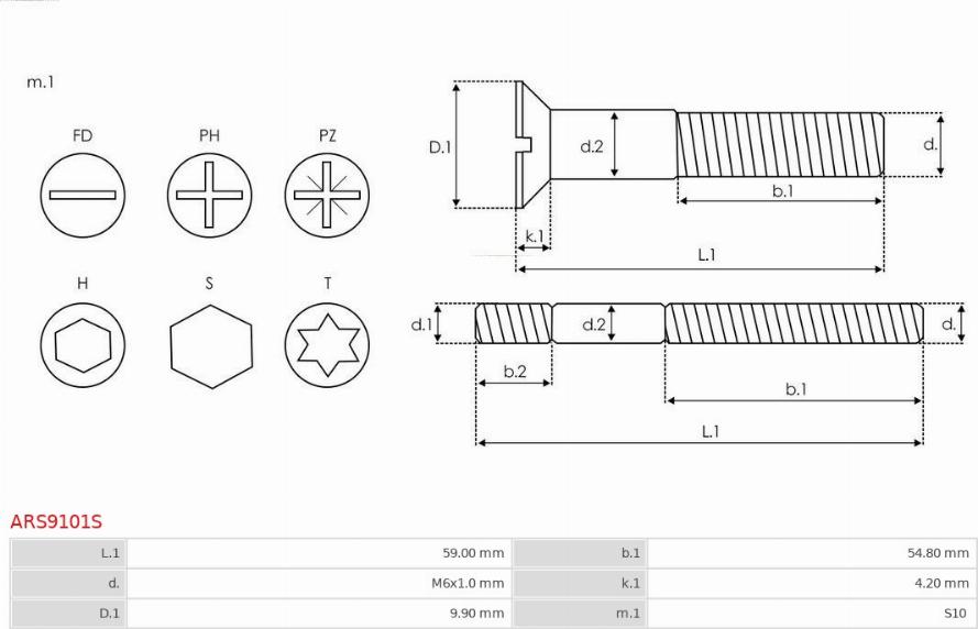 AS-PL ARS9101S - Remkomplekts, Ģenerators ps1.lv